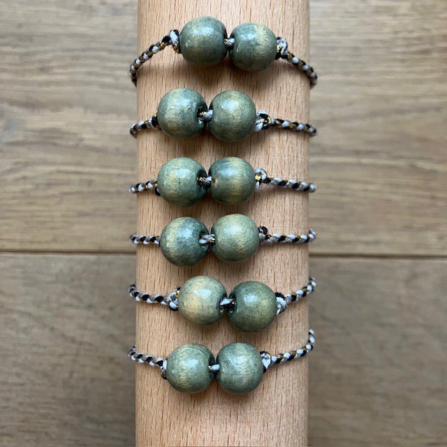 Luna-Leena Bracelet Gray - handgemaakt in Nepal
