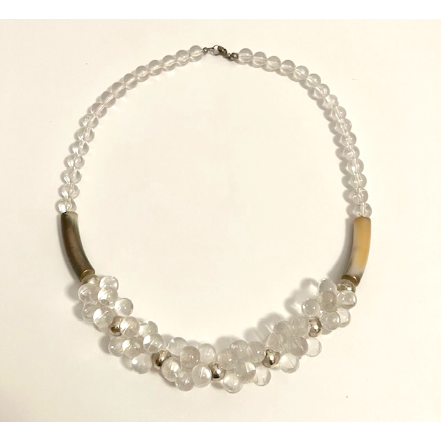 Luna -Leena ring gerecycled transparant - Handgemaakt in Nepal