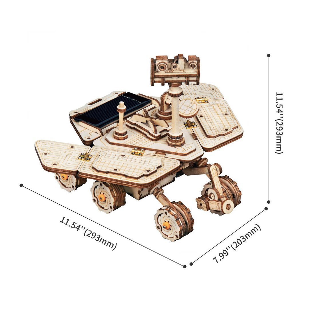 3D Houten Puzzel op zonne-energie Vagabond Rover, Robotime