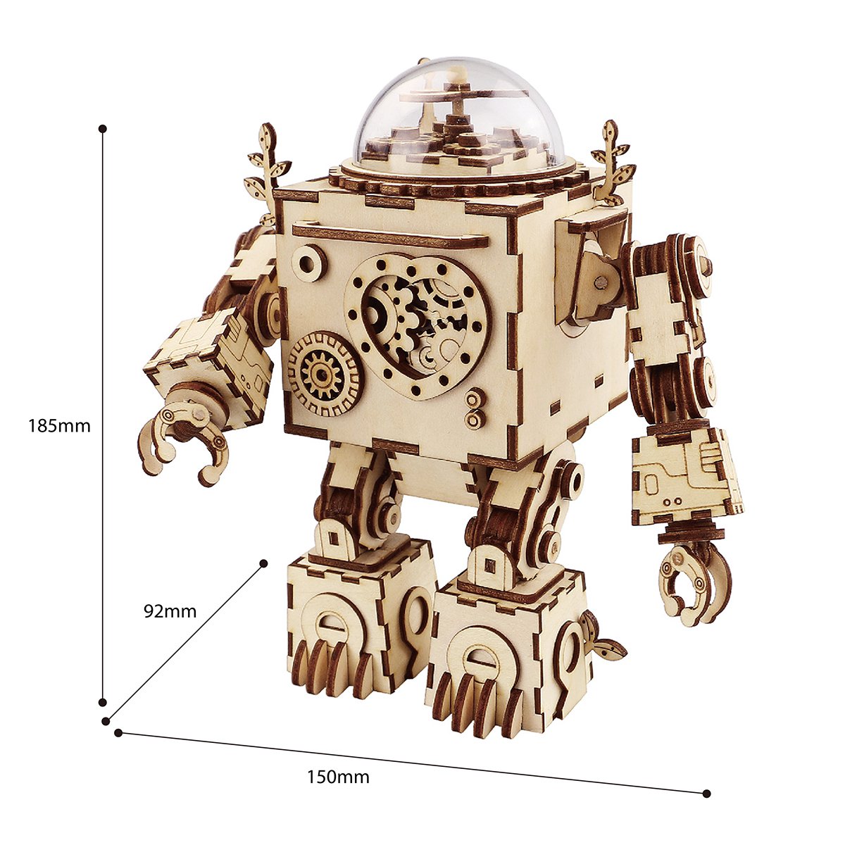Robotime, Muziekdoos Hout DIY 3D Puzzel Orpheus