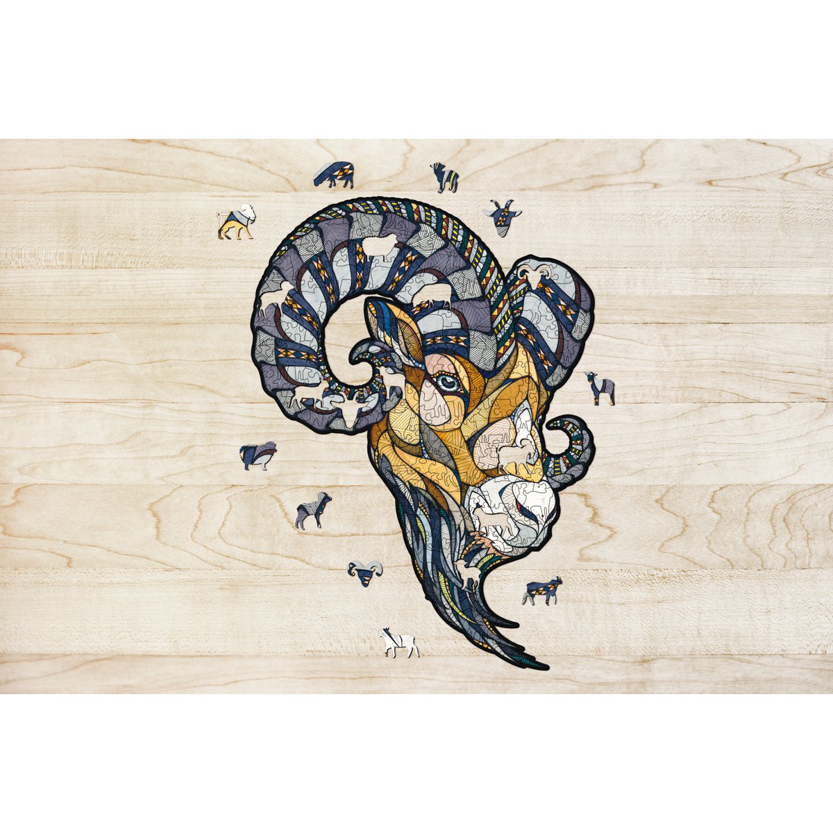Eco Wood Art (EWA) Houten Legpuzzel Size M, Ram