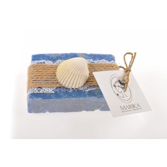 Marika's Olijfoliezeep in kant en canvas met zeegeur