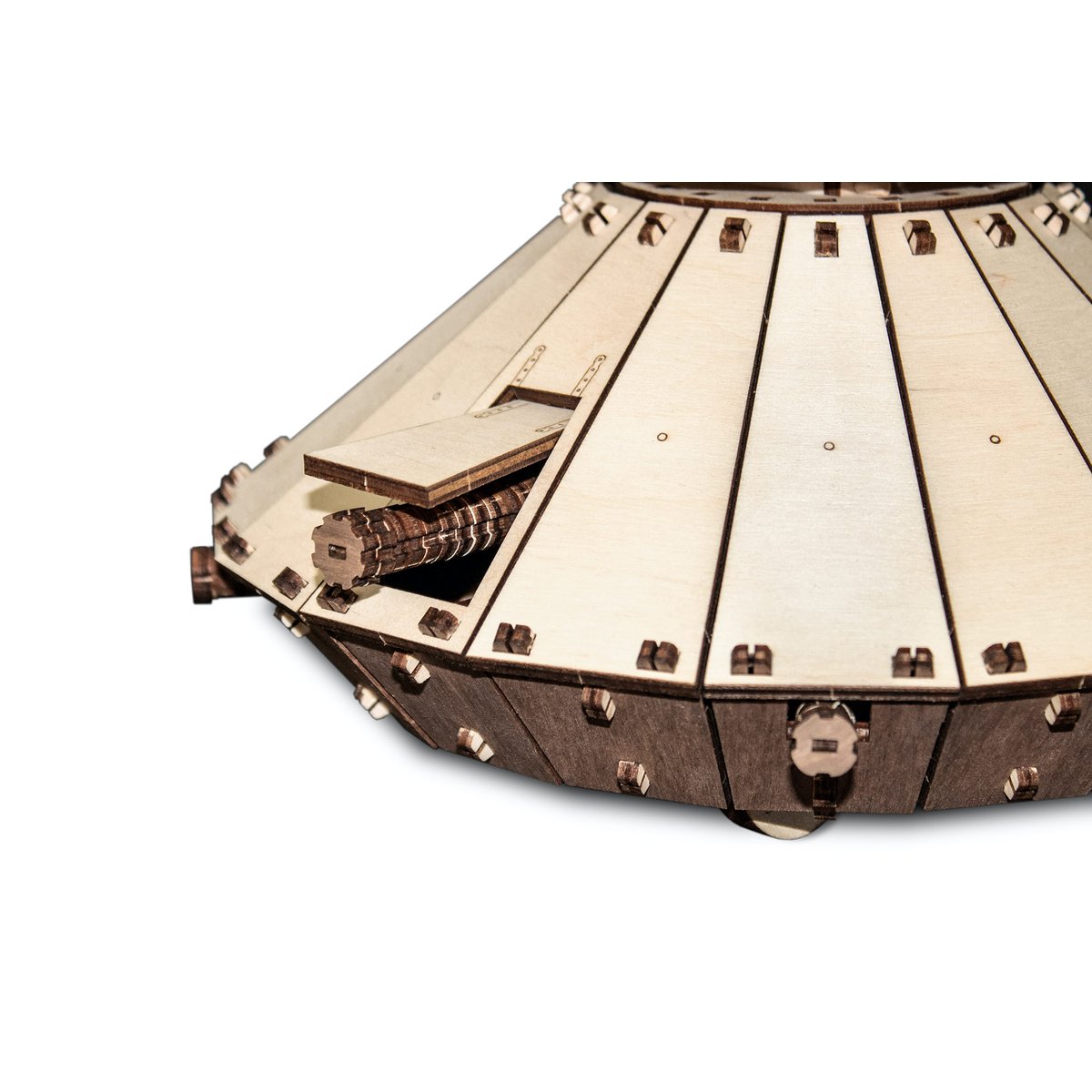 Eco Wood Art (EWA) 3D Mechanische Puzzel Da Vinci Tank 716