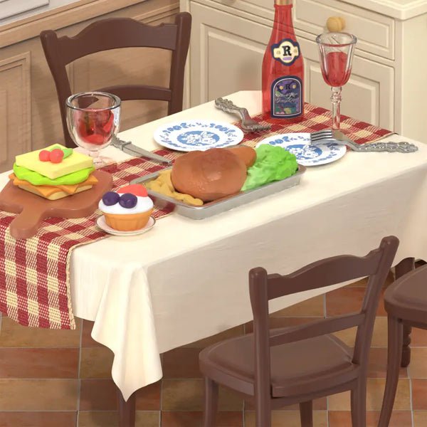 Robotime, DIY Huisje Super Creator Warm Dinning Room, DW015B, 16,3x16,3x15,2cm