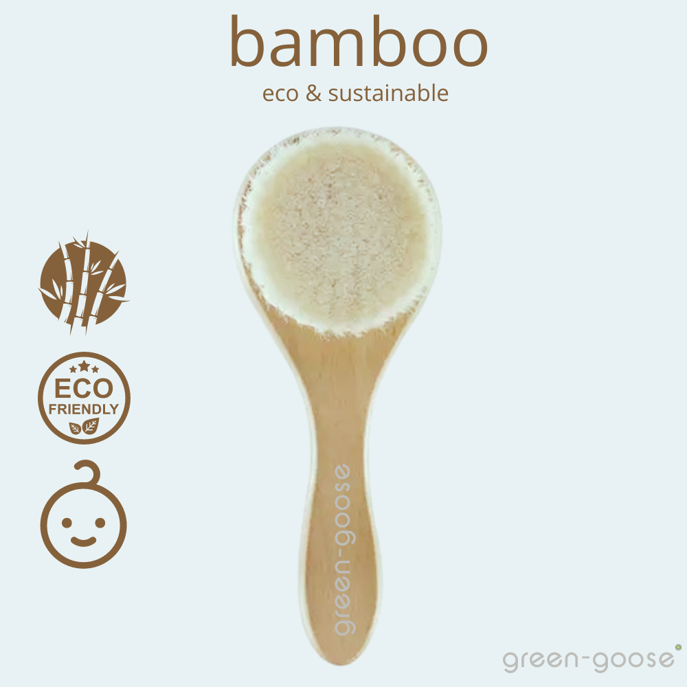 green-goose Baby Bamboe Haarborstel