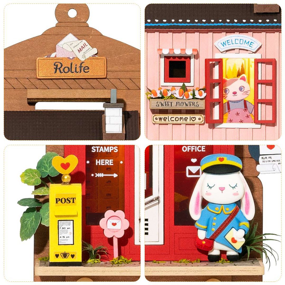 Robotime, DIY Sleutelrekje Love Post Office Sleutelrekje