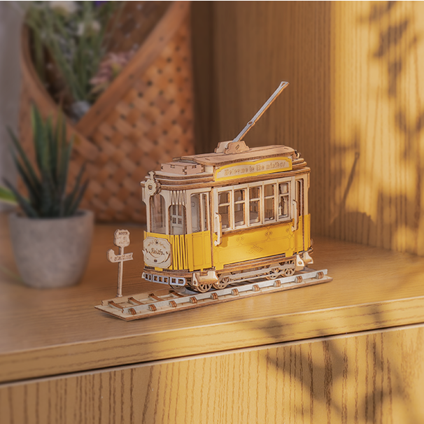 Robotime, 3D Houten Puzzel Tramcar