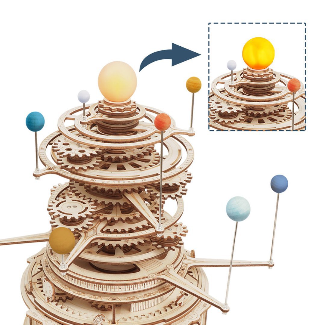 Robotime, Houten Puzzel 3D Solar System Planetary Orbits