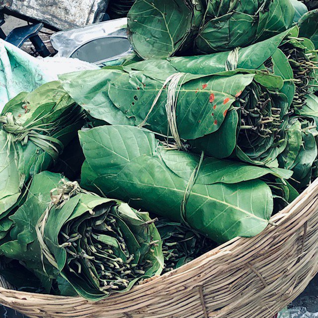 Luna-Leena - Mand met groene strepen - Jute & katoen - Handgehaakt in Nepal