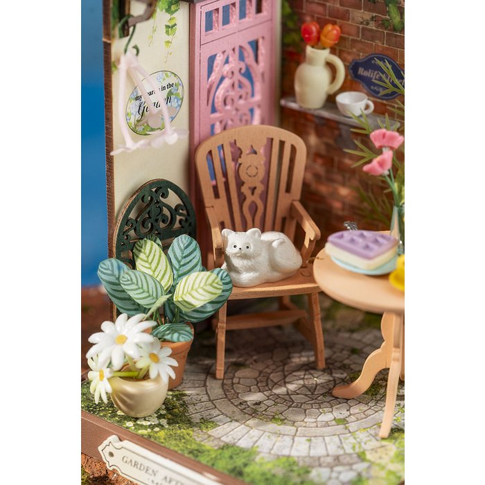 Robotime, DIY Huisje Fancy Tea Yard, DS038, 11x10x10,5cm