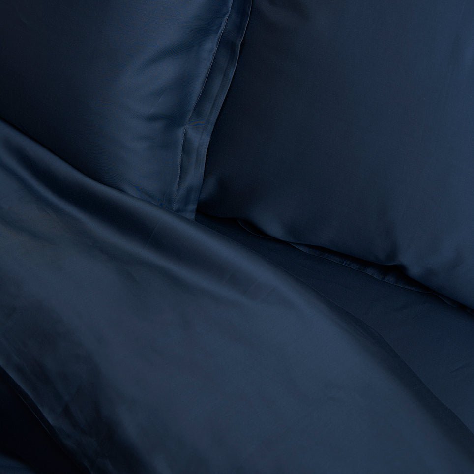 TENCEL™ - Sateen Hoeslaken Donker Blauw