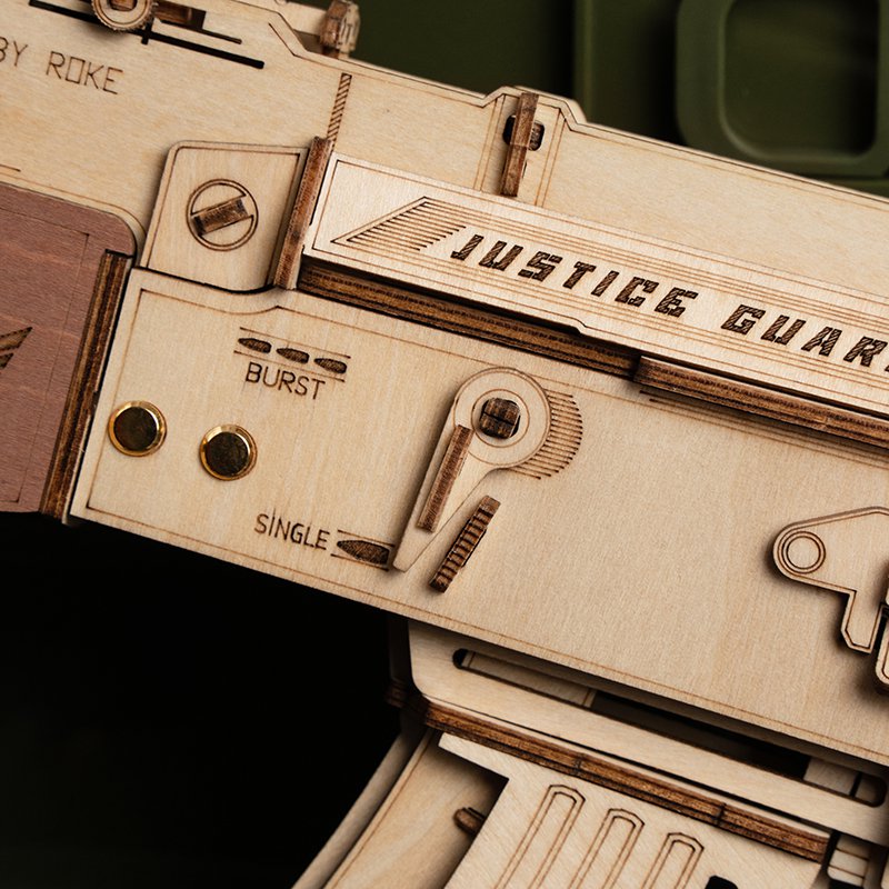 Robotime, 3D Houten Puzzel AK-47 Assault Rifle