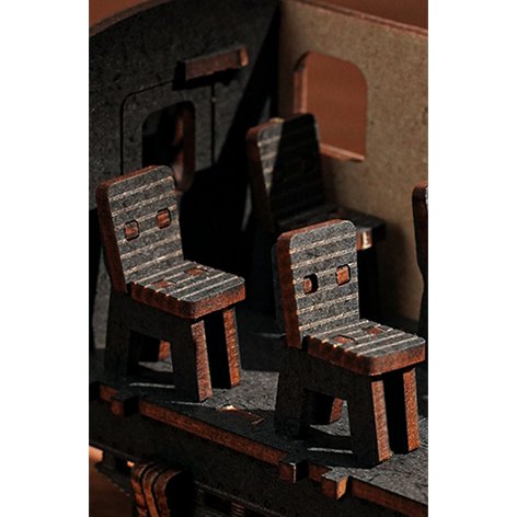 Robotime, DIY 3D Houten Modelbouwpakket, Steam Journey, TGS01, 37,6x11,3x14,5cm