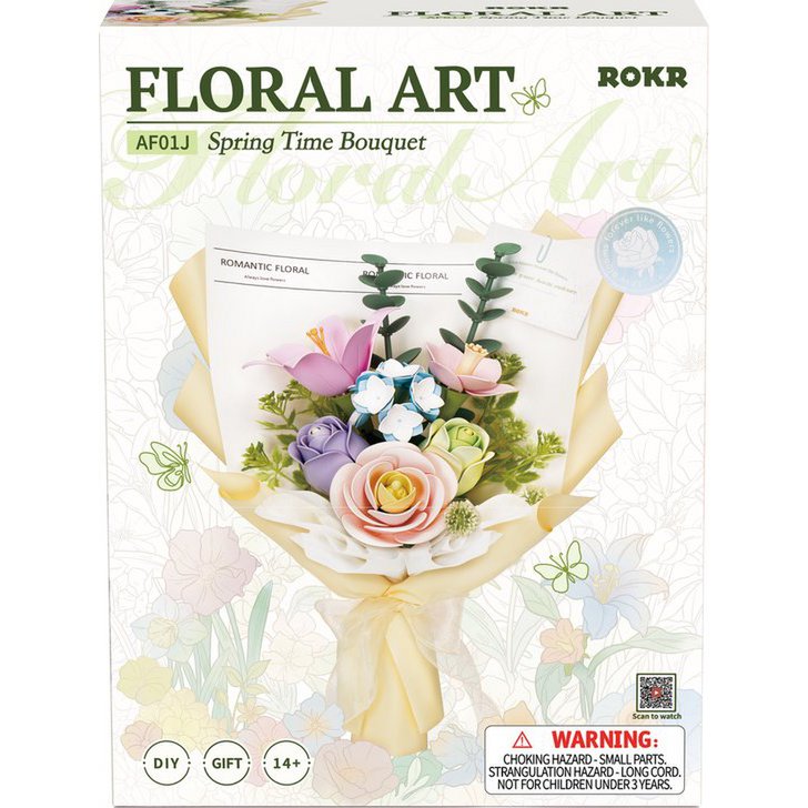 Robotime, DIY Voorjaars Bloemenboeket, AF01J