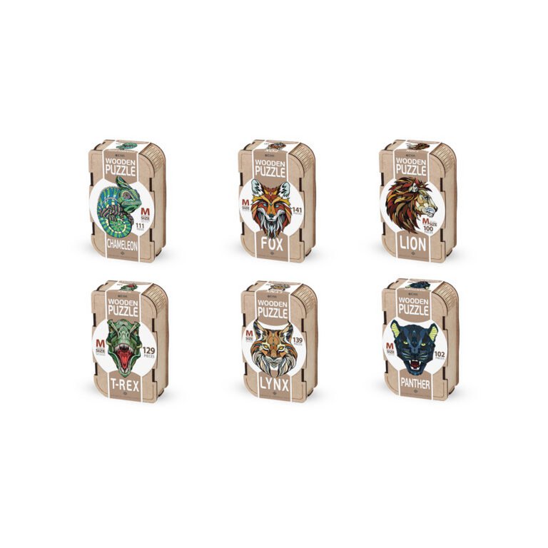Eco Wood Art (EWA) Houten Legpuzzel Panter/ Panther Size M