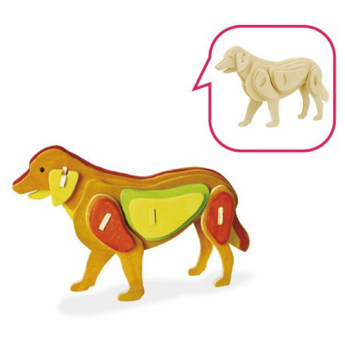 Robotime 3D Houten Puzzel Hond/ Dog, JP111B, 20x7,5x15cm