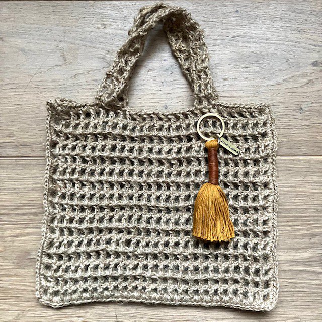 Luna-Leena Keychain Long Tassel Brown - Handgemaakt in Nepal