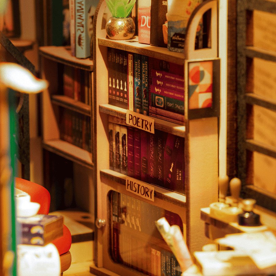 Robotime, DIY Book Nook Boekensteun Shakespeare's, TGB07, 20x11,5x22cm