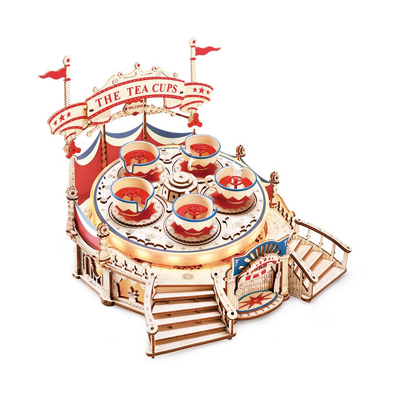 Robotime, Muziekdoos Hout DIY Tilt A Whirl