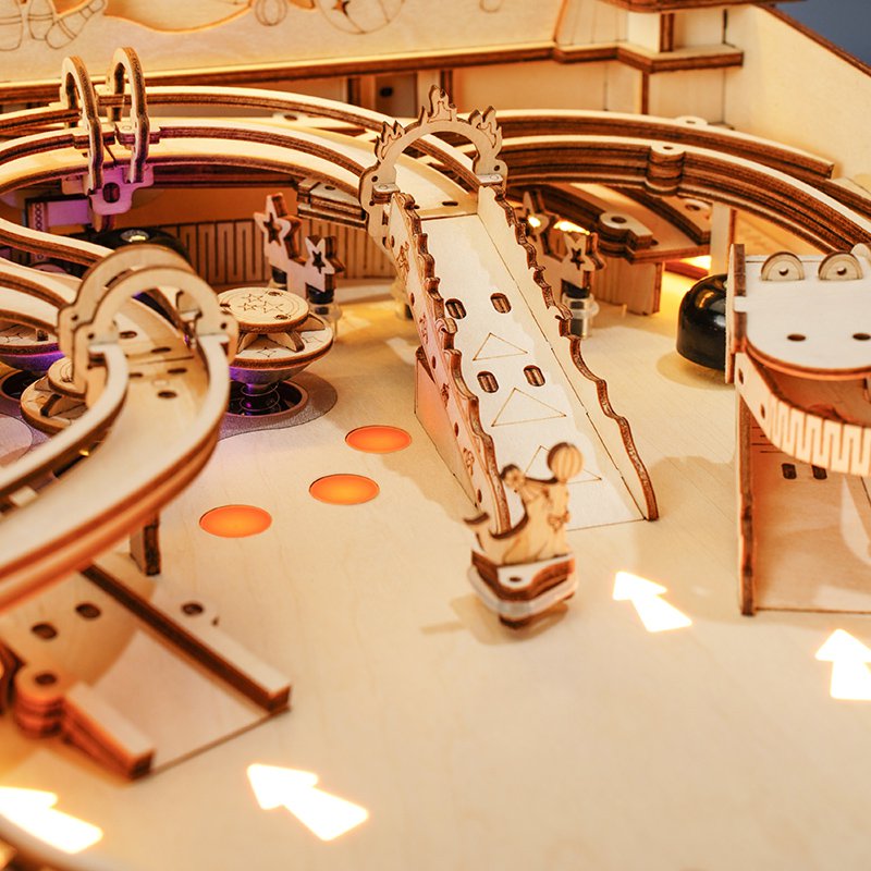 Robotime, 3D Houten Puzzel Flipperkast/Pinball Machine
