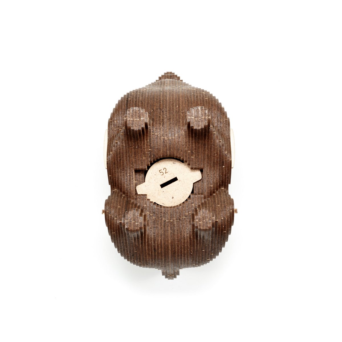 Eco Wood Art (EWA) 3D Houten Bouwset Spaarpot Hondje/Dog, 3786, 15x9,1x15,7cm