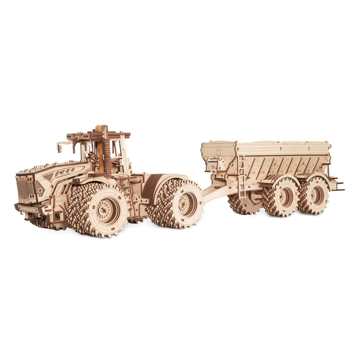 Eco Wood Art (EWA) 3D Mechanische Puzzel, Tractor K-7M