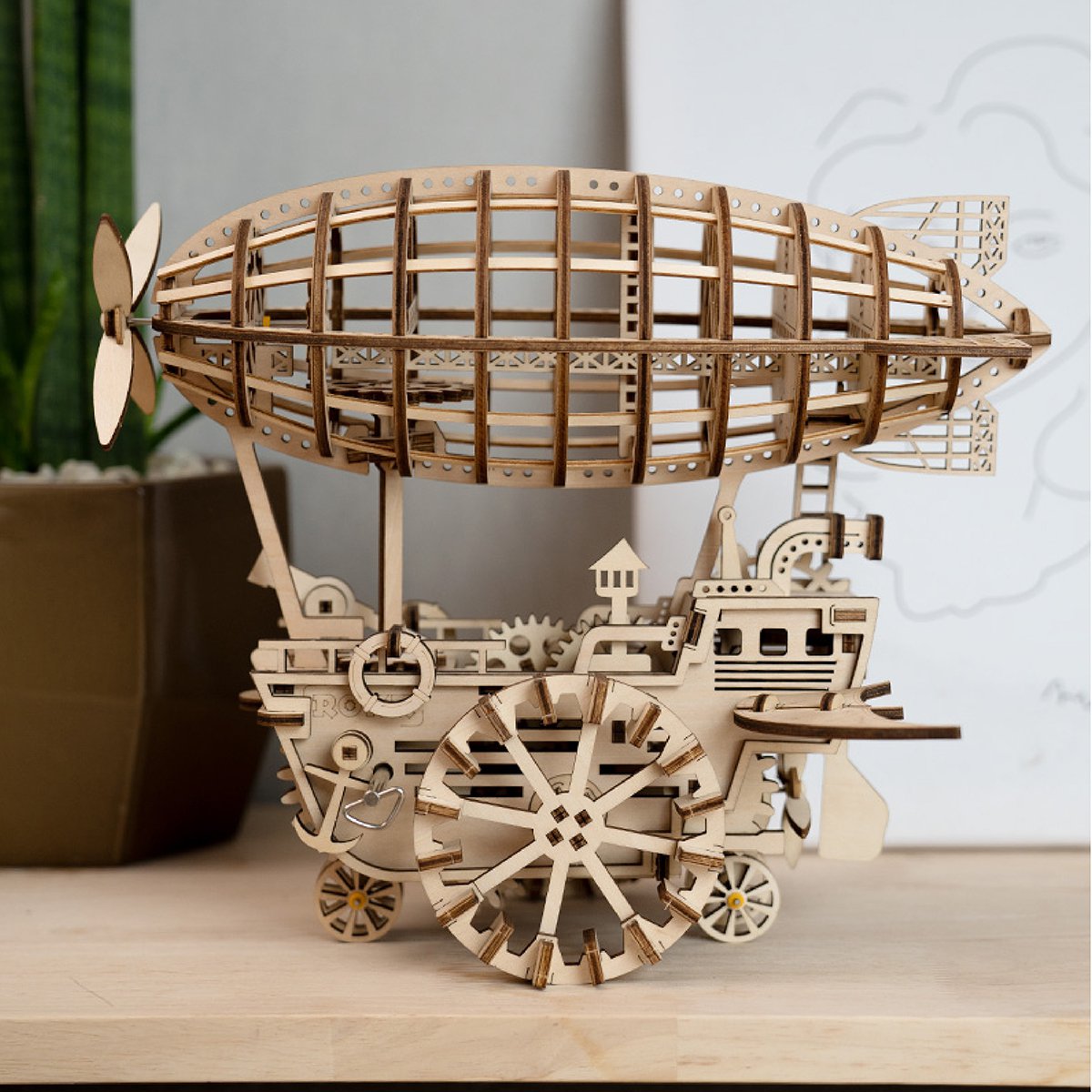 Robotime, Houten Puzzel 3D Airship