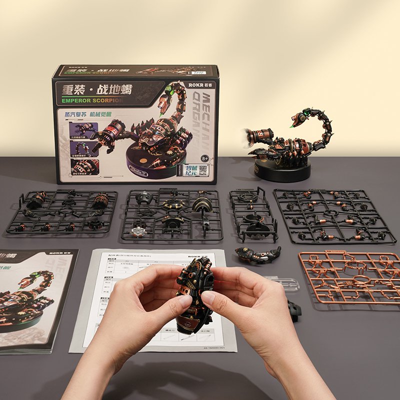 Robotime, 3D DIY Kunststof Bouwpakket Schorpioen/Scorpion, MI04, 17x13x11,5cm