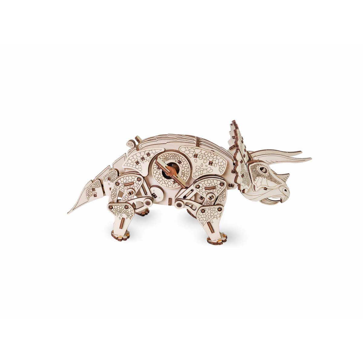 Eco Wood Art (EWA) 3D Mechanische Houten Puzzel Triceratops