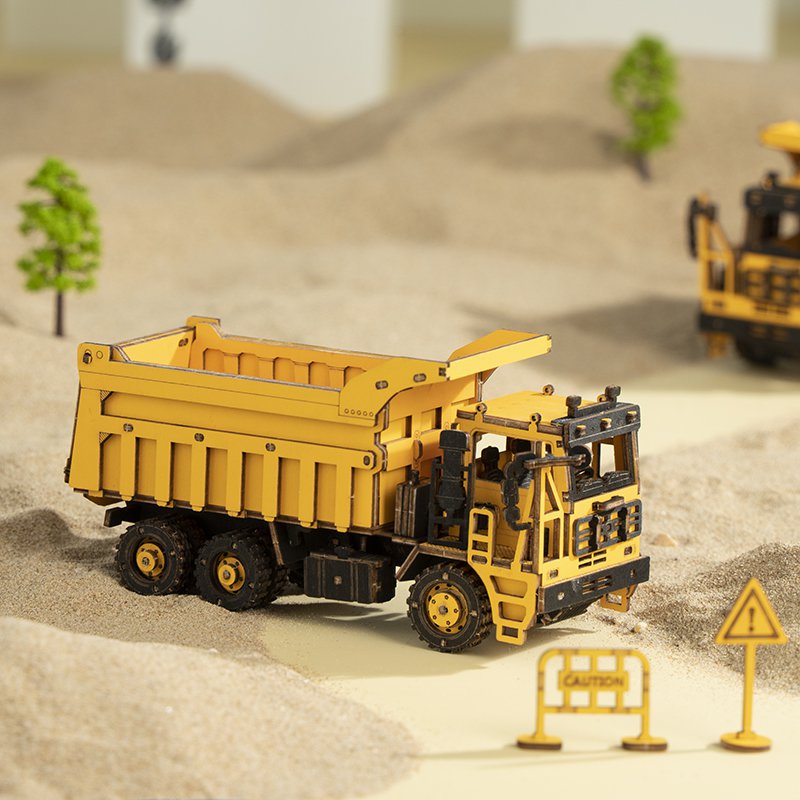 Robotime, Houten Puzzel 3D Dump Truck
