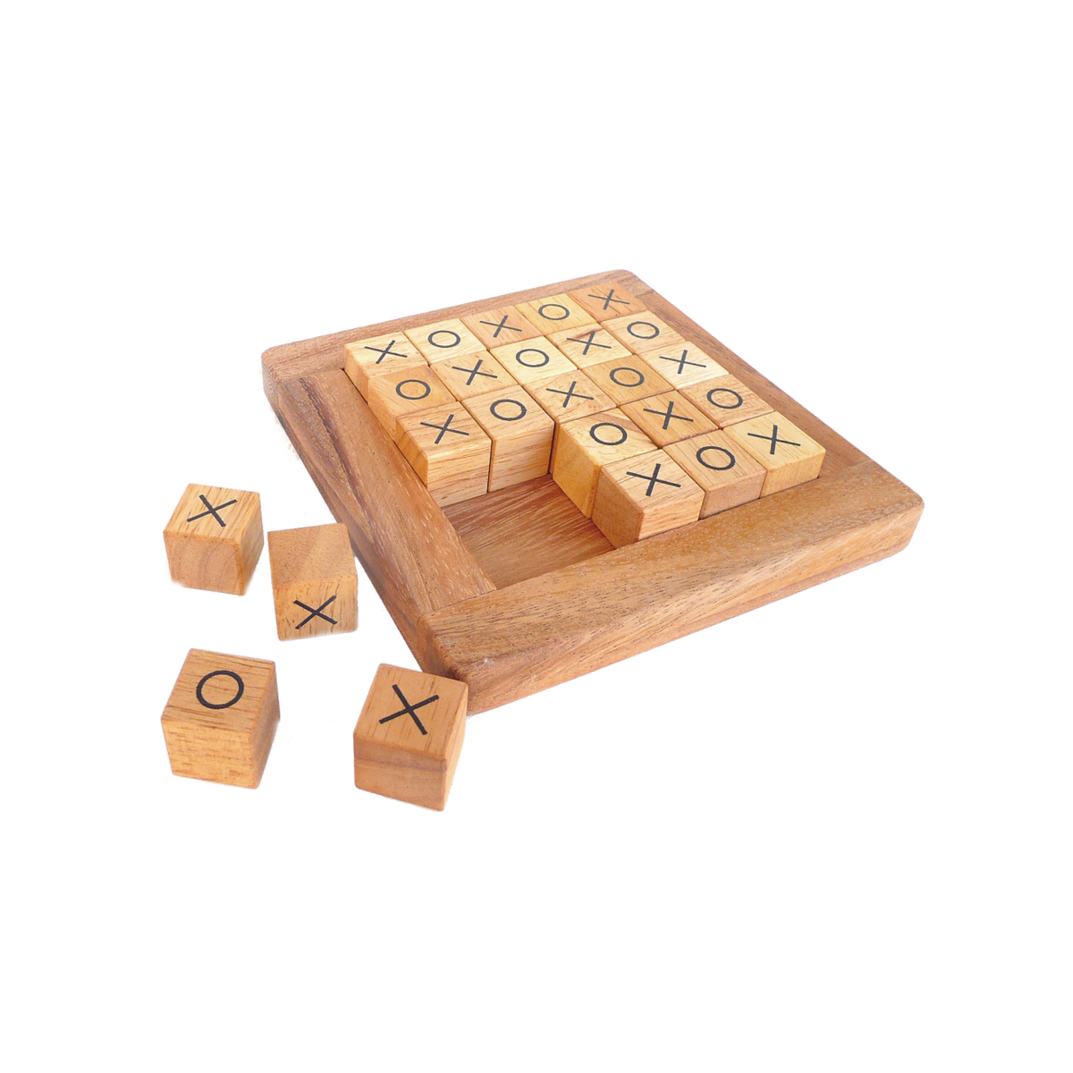 Logica Giochi Houten (reis) Bordspel Tic Tac Toe 5D