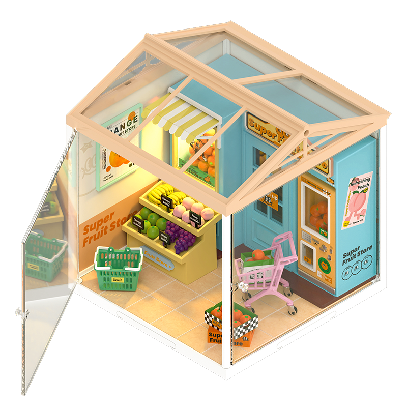 Robotime, DIY Huisje Super Store Daily VC Fruit Store