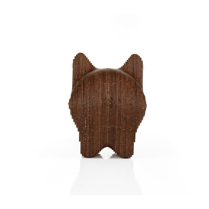 Eco Wood Art (EWA) 3D Houten Bouwset Spaarpot Varkentje/Pig, 3779, 16,3x10,4x13,9cm
