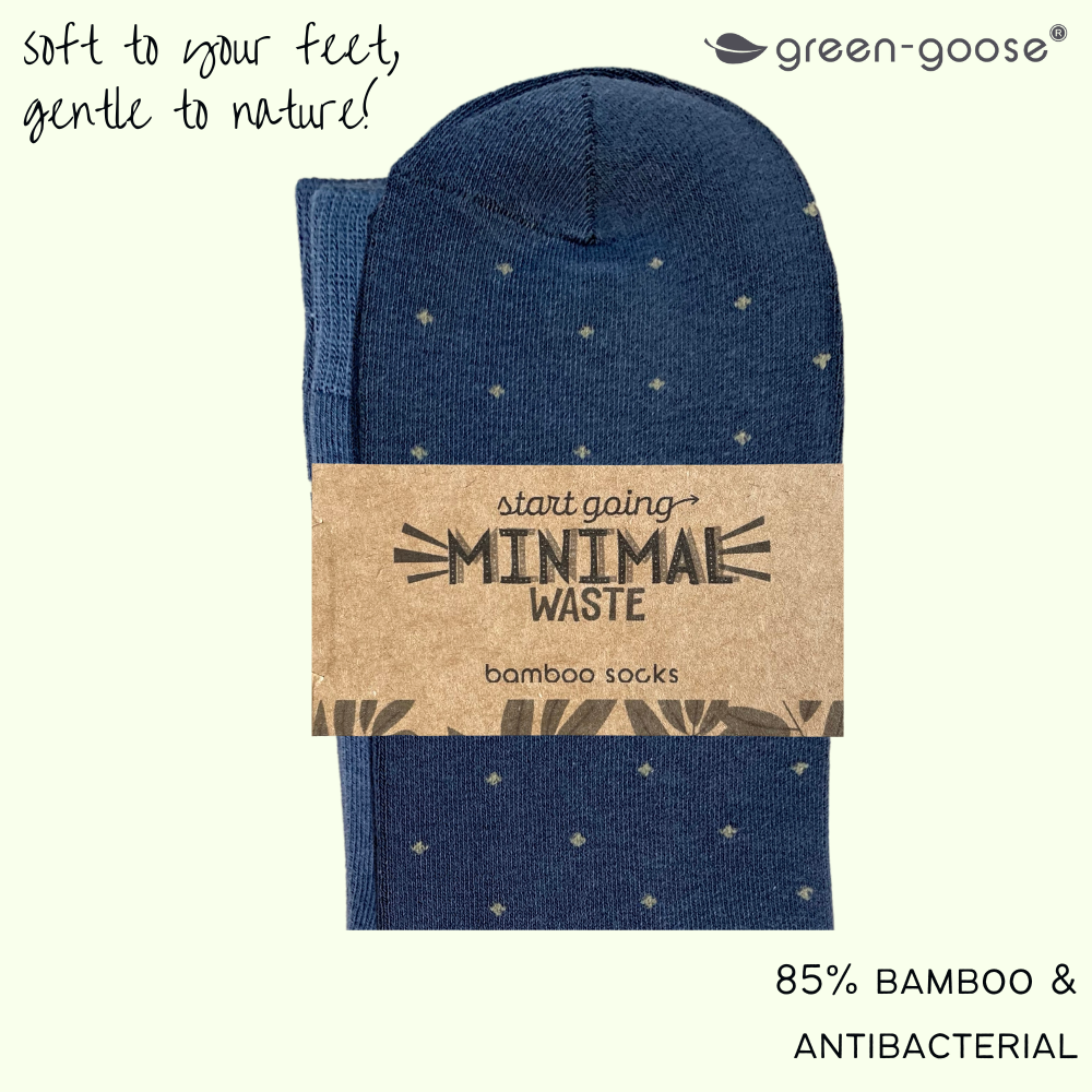 green-goose Bamboe Herensokken - 4 Paar - Stippen - 85% Bamboe