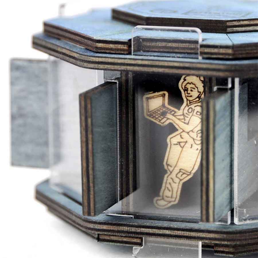 Logica Giochi Houten Breinbreker Star Adventures Mission The Space Station, 11,5x11,5x6cm
