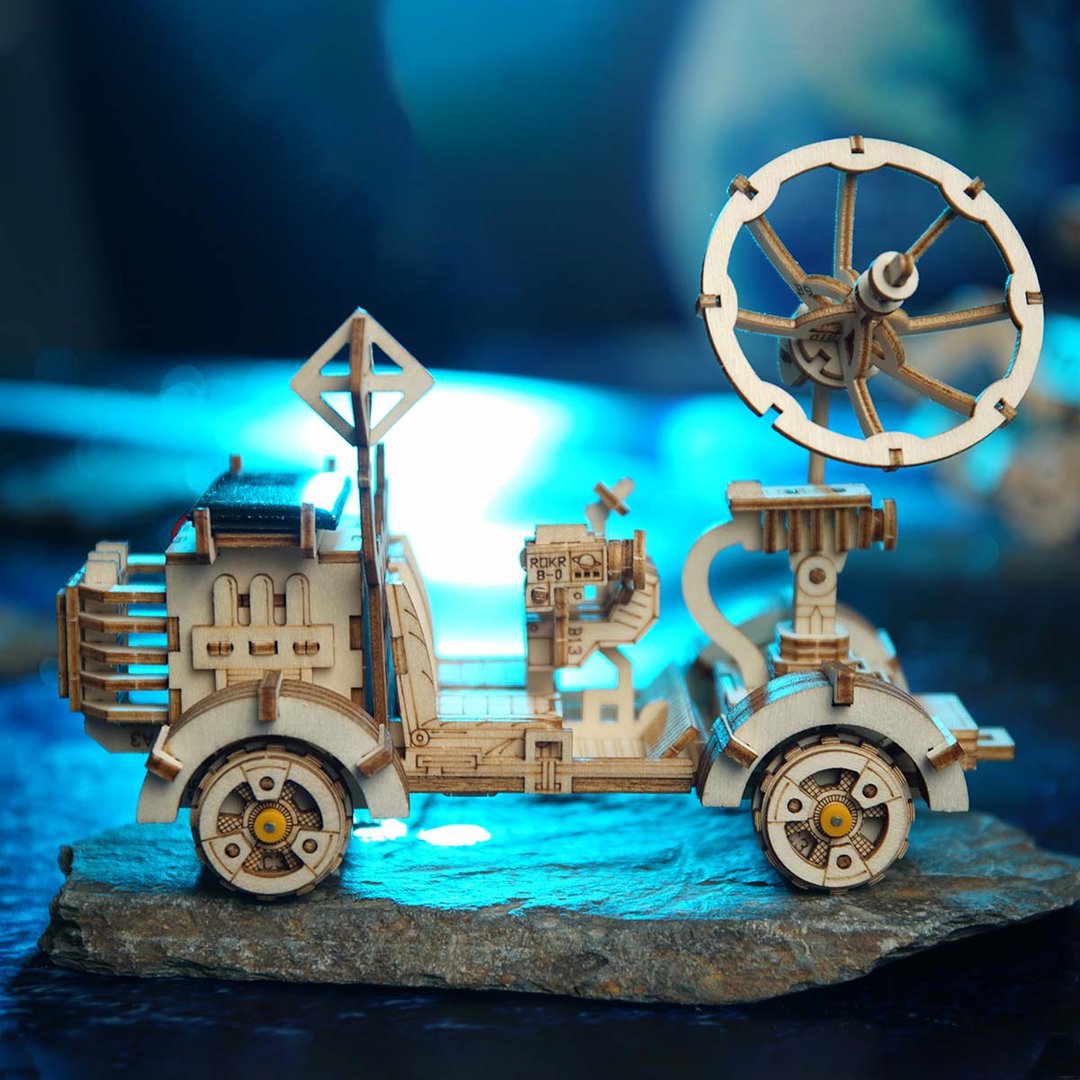 3D Houten Puzzel op zonne-energie Rambler Rover, Robotime