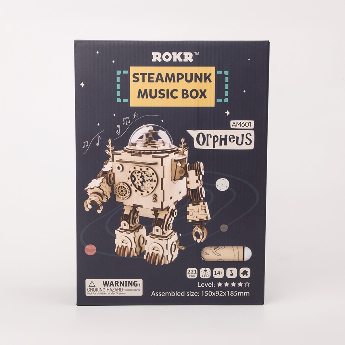 Robotime, Muziekdoos Hout DIY 3D Puzzel Orpheus