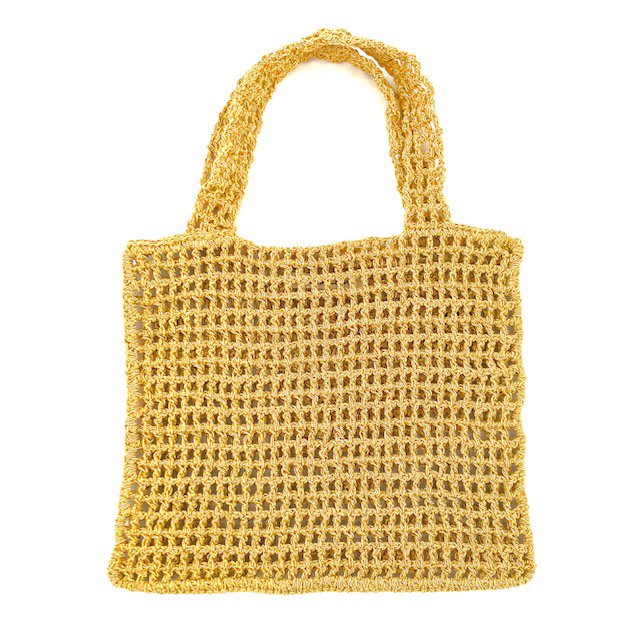 Luna-Leena tas kids goud - lurex garen & biologisch katoen - handgehaakt in Nepal