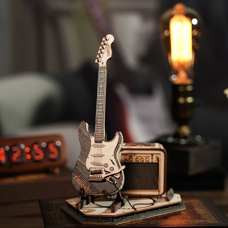 Robotime, Houten Puzzel 3D Electric Guitar