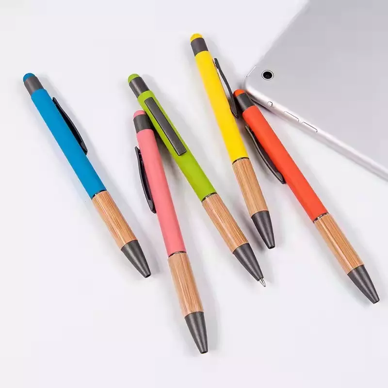 green-goose Bamboe Stylus Pen | Random Kleuren | 8 Stuks