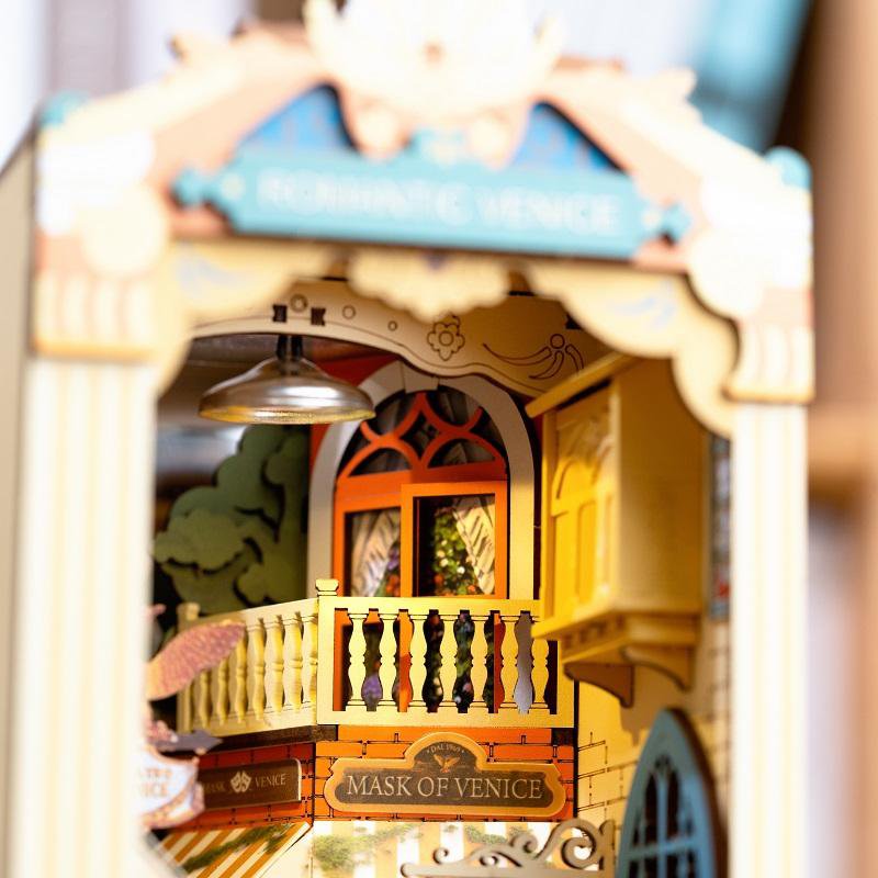 Robotime, DIY Book Nook & Wonderland Boekensteun Romantic Venice, TGB08, 17,8x10,8x24,4cm