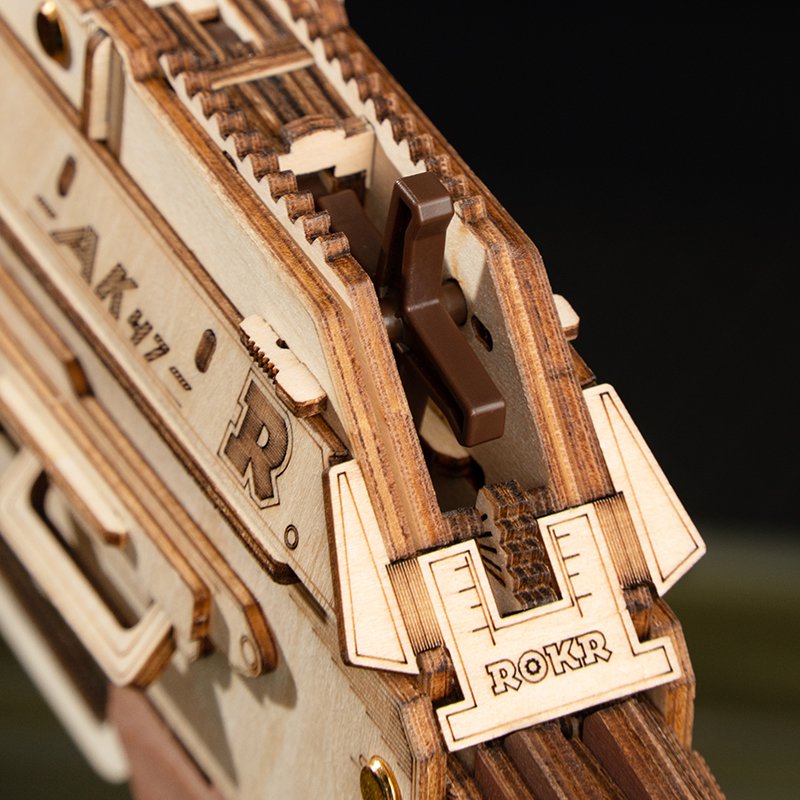 Robotime, 3D Houten Puzzel AK-47 Assault Rifle