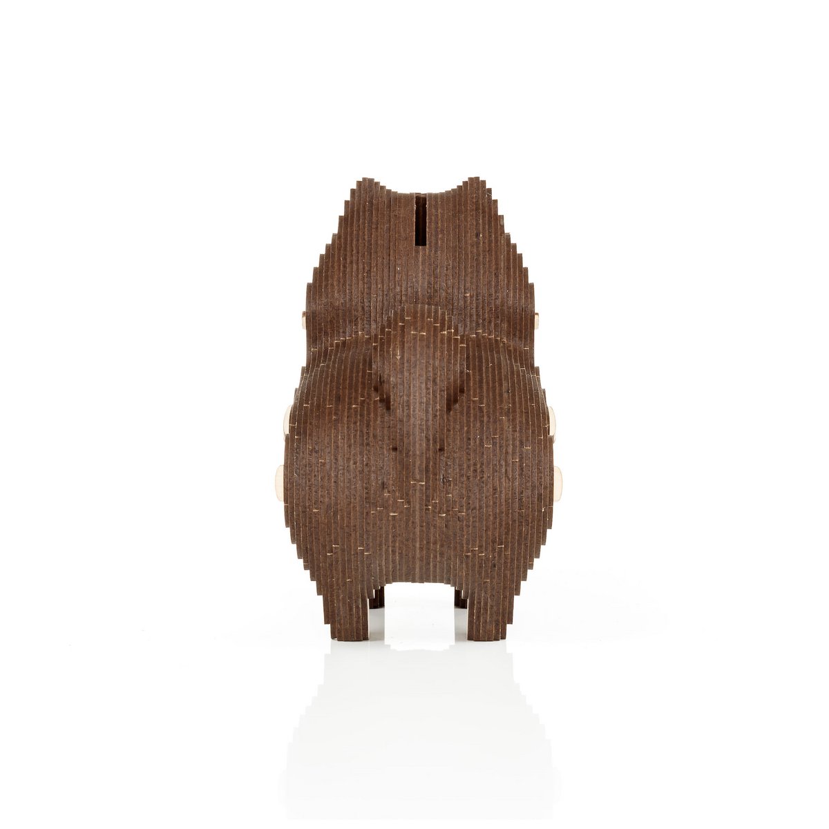 Eco Wood Art (EWA) 3D Houten Bouwset Spaarpot Hondje/Dog, 3786, 15x9,1x15,7cm