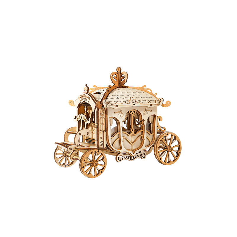 Robotime, 3D Houten Puzzel Carriage