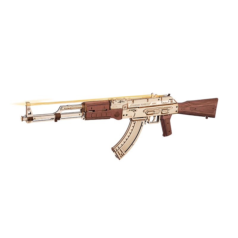Robotime, 3D Houten Puzzel AK-47 Assault Rifle
