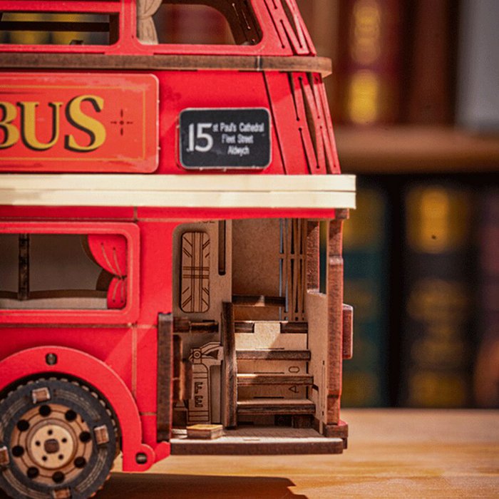 Robotime, Puzzelen was nog nooit zo leuk dan met deze 3D Houten Puzzel London Tour Bus