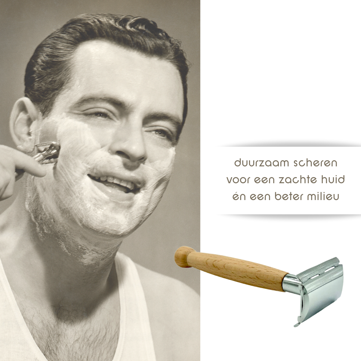 green-goose Scheerset met Scheerolie - Bamboe
