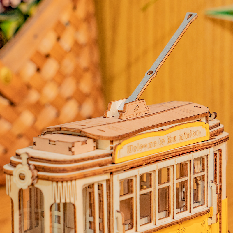 Robotime, 3D Houten Puzzel Tramcar