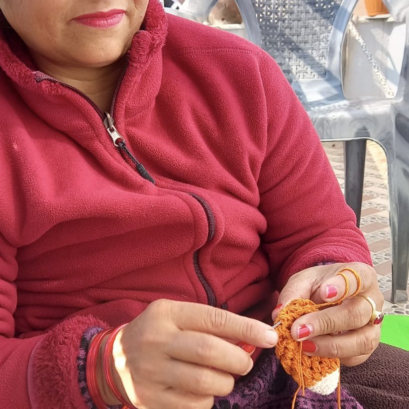 Luna-Leena Keychain Fish - Oranje - Handgehaakt in Nepal