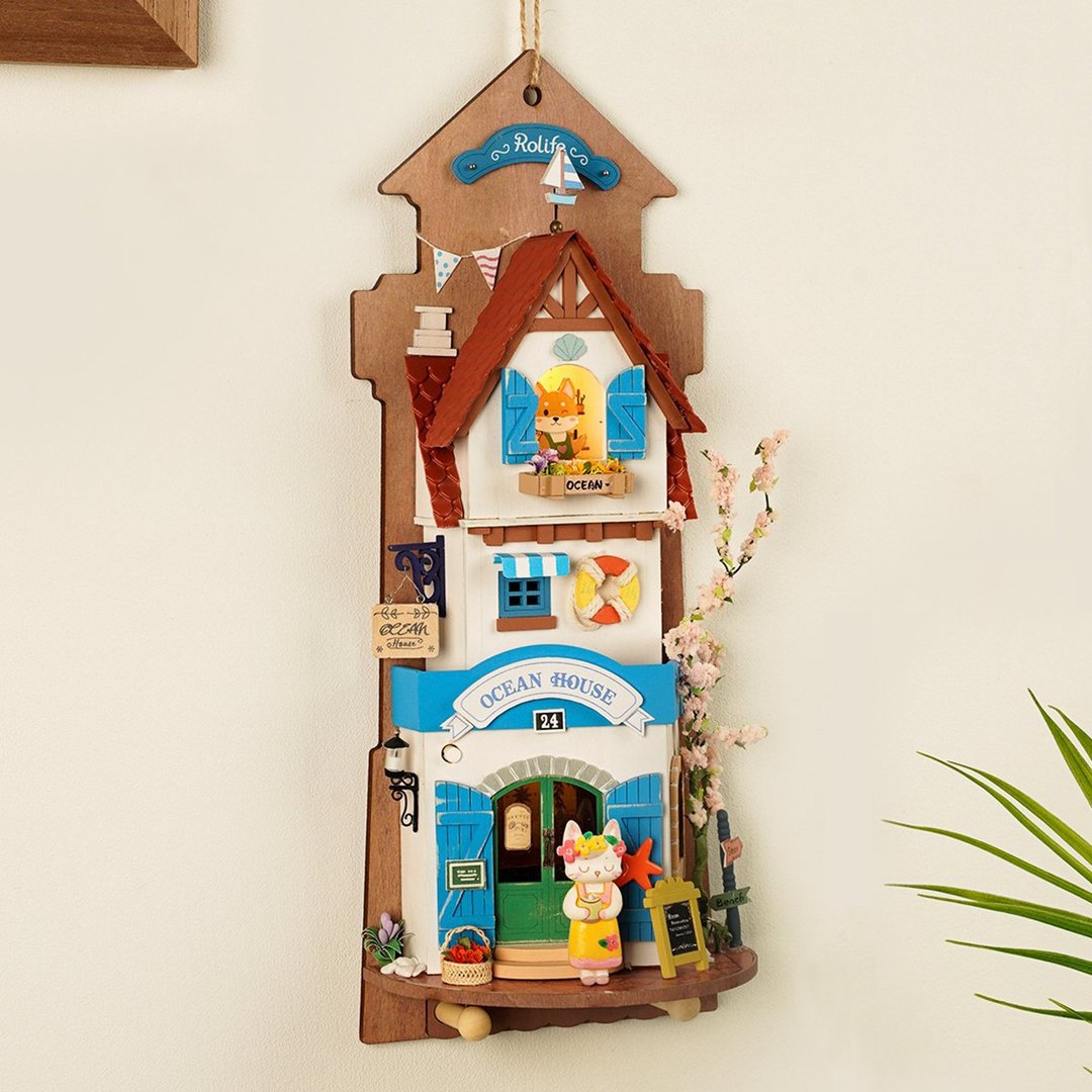 DIY Sleutelrekje Island Dream Villa met LED verlichting, Robotime